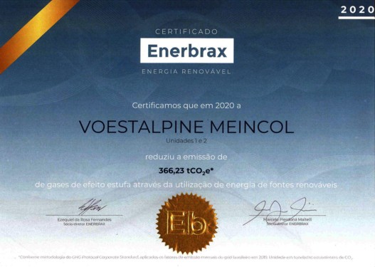 Certificado Enerbrax
