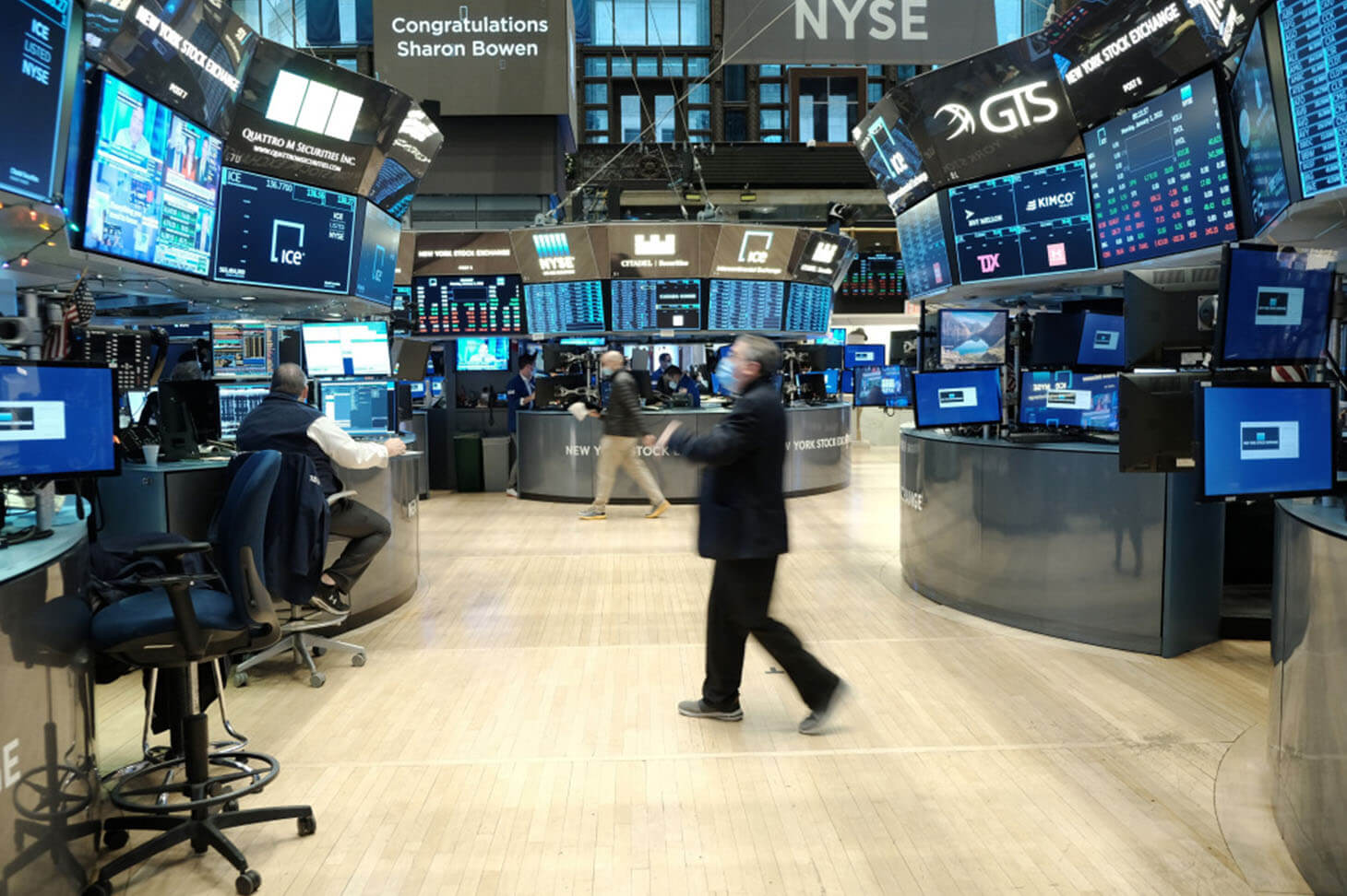 Interior view of the New York Stock Exchange