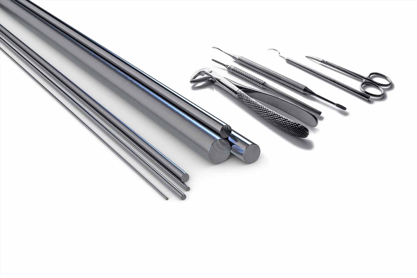 Raw stainless steel and surgical precision instruments made of voestalpine stainless steel