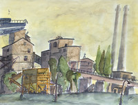 Sinterei, Aquarell, 40 x 50 cm