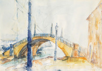 Venedig, Aquarell, 40 x 50 cm