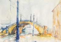 Venedig, Aquarell, 40 x 50 cm