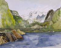 Hans - Dachsteinblick - Aquarell