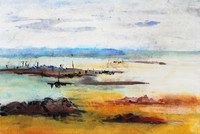 Lagune, Mischtechnik, 40 x 50 cm