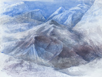 Bergwelt, Mischtechnik, 30 x 40 cm