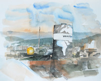 voestalpine, Aquarell, 40 x 50 cm