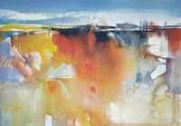 Industrielandschaft, Aquarell, 40 x 50 cm