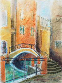 Venedig, Pastellkreide, 50 x 40 cm