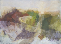 Gebirge 1, Acryl/Papier, 40 x 50 cm