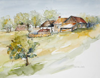 Zöchling - Landschaft - Aquarell