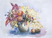 Stillleben, Aquarell, 30 x 40 cm