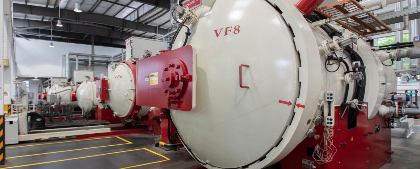 15 tonne heat treatment vacuum furnaces in a row