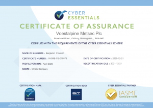Certification of Assurance