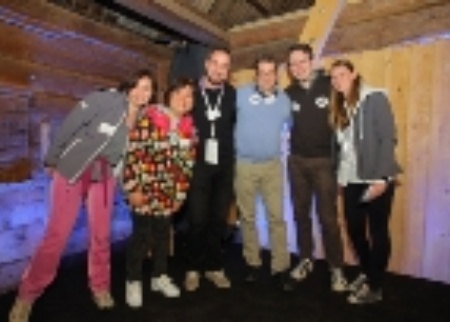 Maggie Chan and her team, 2nd from left