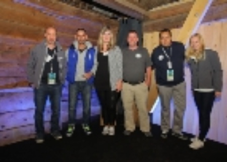 Shane Sudduth and his team, 4th from left