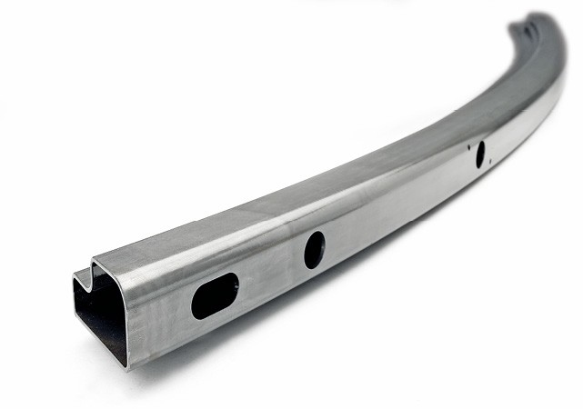 Free form bending of cold roll formed steel profiles for automotive