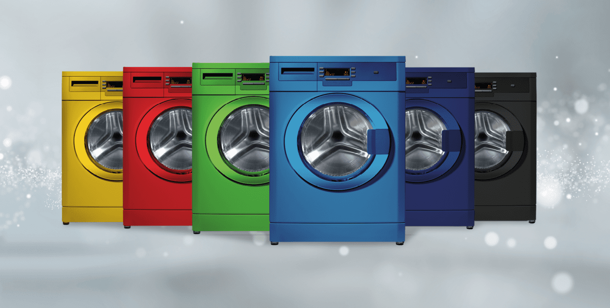 Colorful washing machines