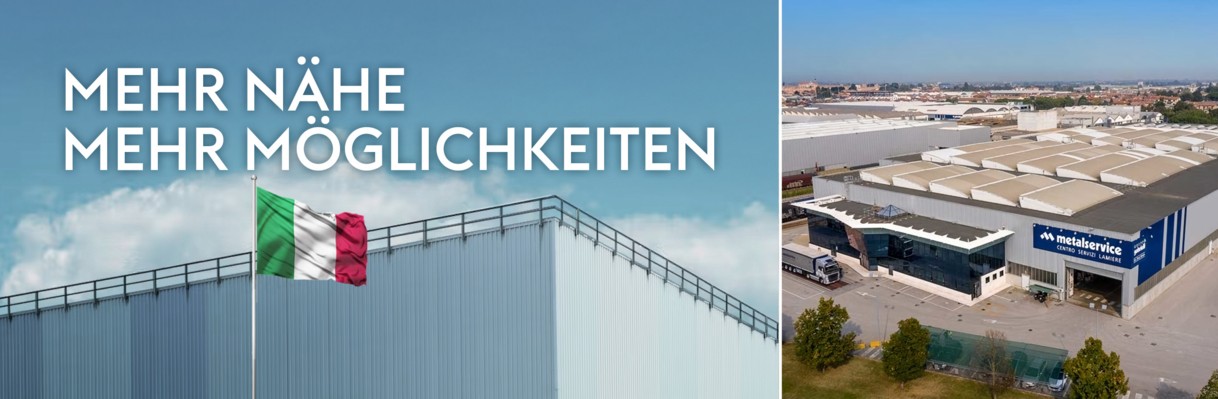 Die voestalpine Steel & Service Center Gruppe ist mit einem Produktionsstandort in Italien vertreten.