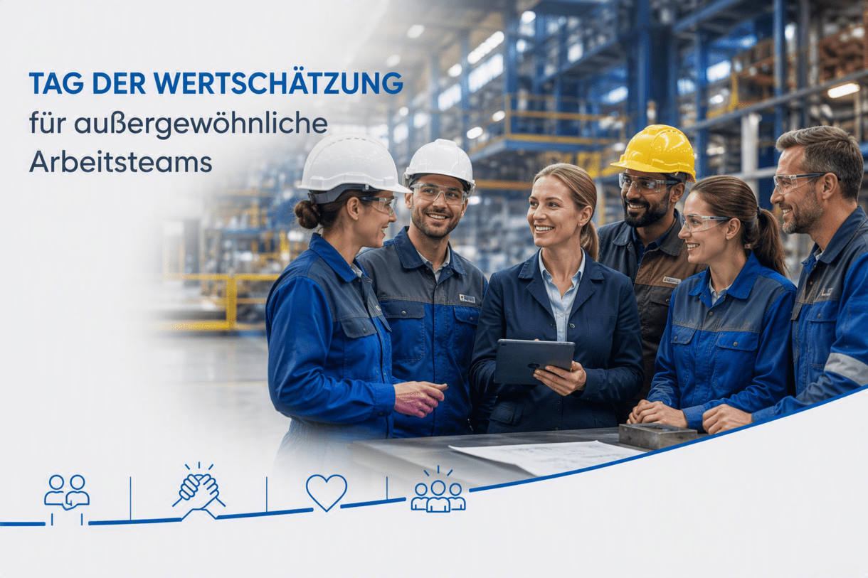 Bild mit einer Gruppe von voestalpine MItarbeitern