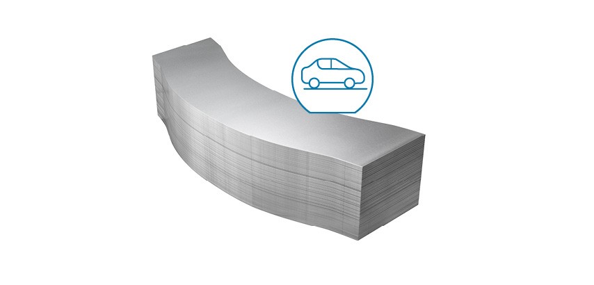 Tailored blanks made by voestalpine enable customized trapezoids, parallelograms and arcs.