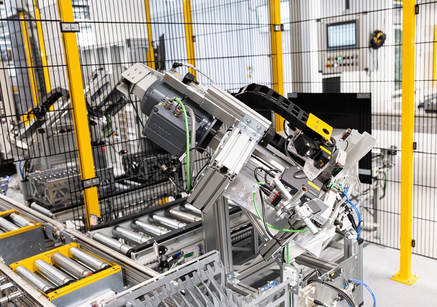 Automated testing and conveyor system in the new testing center