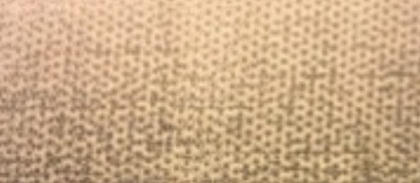 Eingepr&auml;gtes Muster im Backlack rund um die K&uuml;hlkanal&ouml;ffnungen