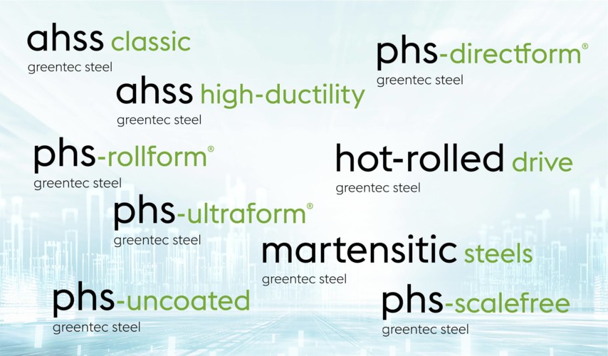 Bei voestalpine sind alle Stähle für den automobilen Leichtbau auch als greentec steel mit reduziertem CO2-Fußabdruck erhältlich.