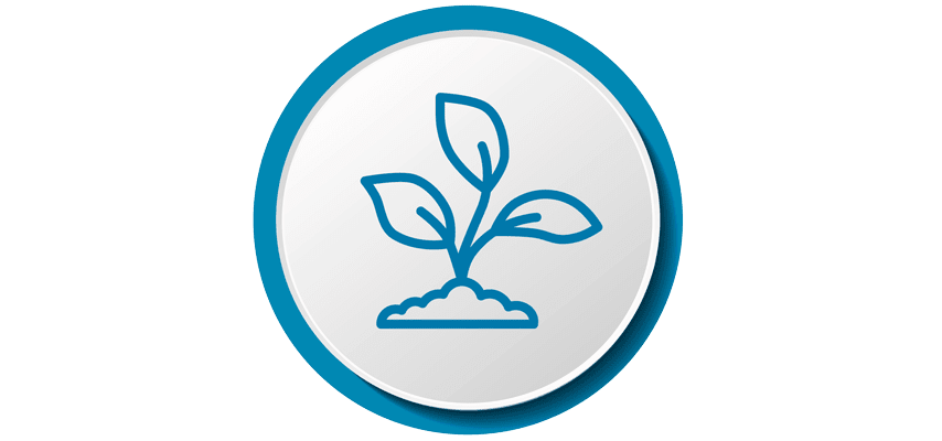 Icon Nachhaltigkeit der voestalpine-Lösungen für den automobilen Leichtbau