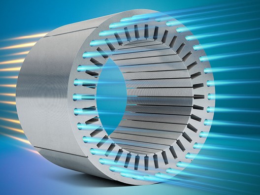 Statorpaket mit integrierter Kühlung