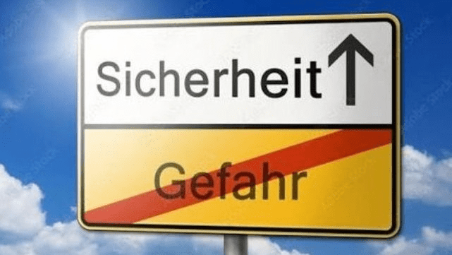 Schild - Gefahr vorbei, Sicherheit voraus