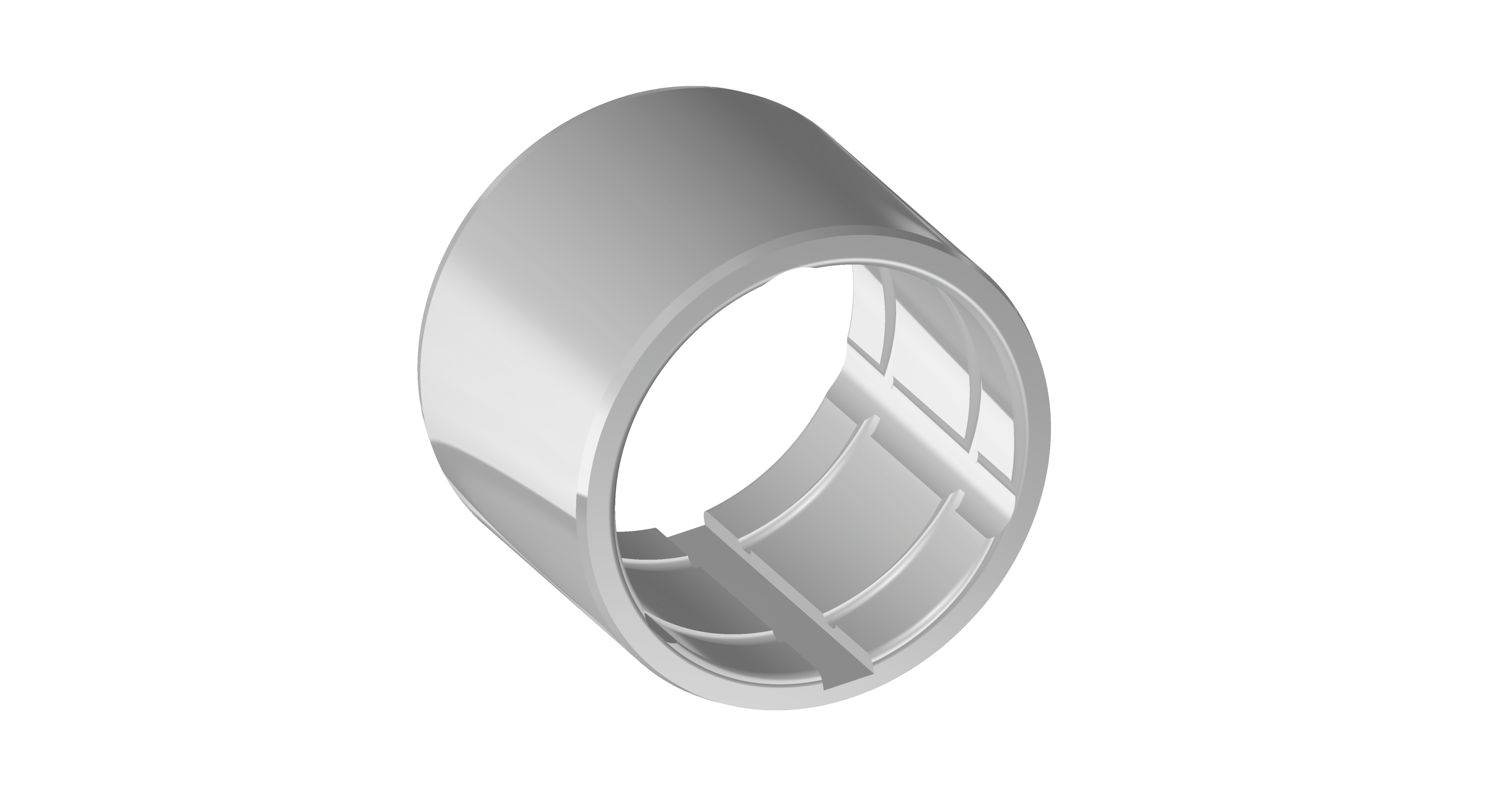 Buchse ohne Bund, Weißbronze, ZnAlCu-Legierung, white bronze alloy, bushing without flange