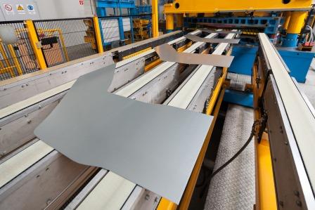 Blanks Metal Strips Factory Further Processing Stock Photo 2305061511