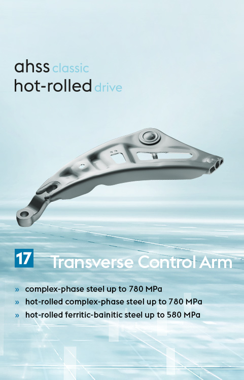 Applications for interior components and exposed panels - Transverse Control Arm